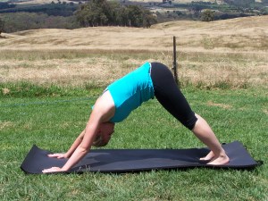 Parvartasana or mountain pose